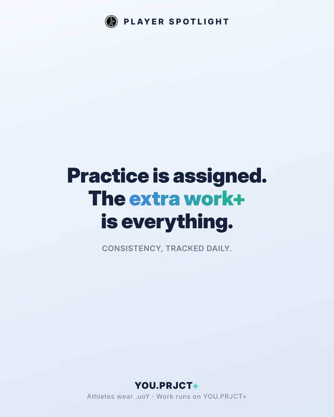 YOU.PRJCT+ — The standard, daily.